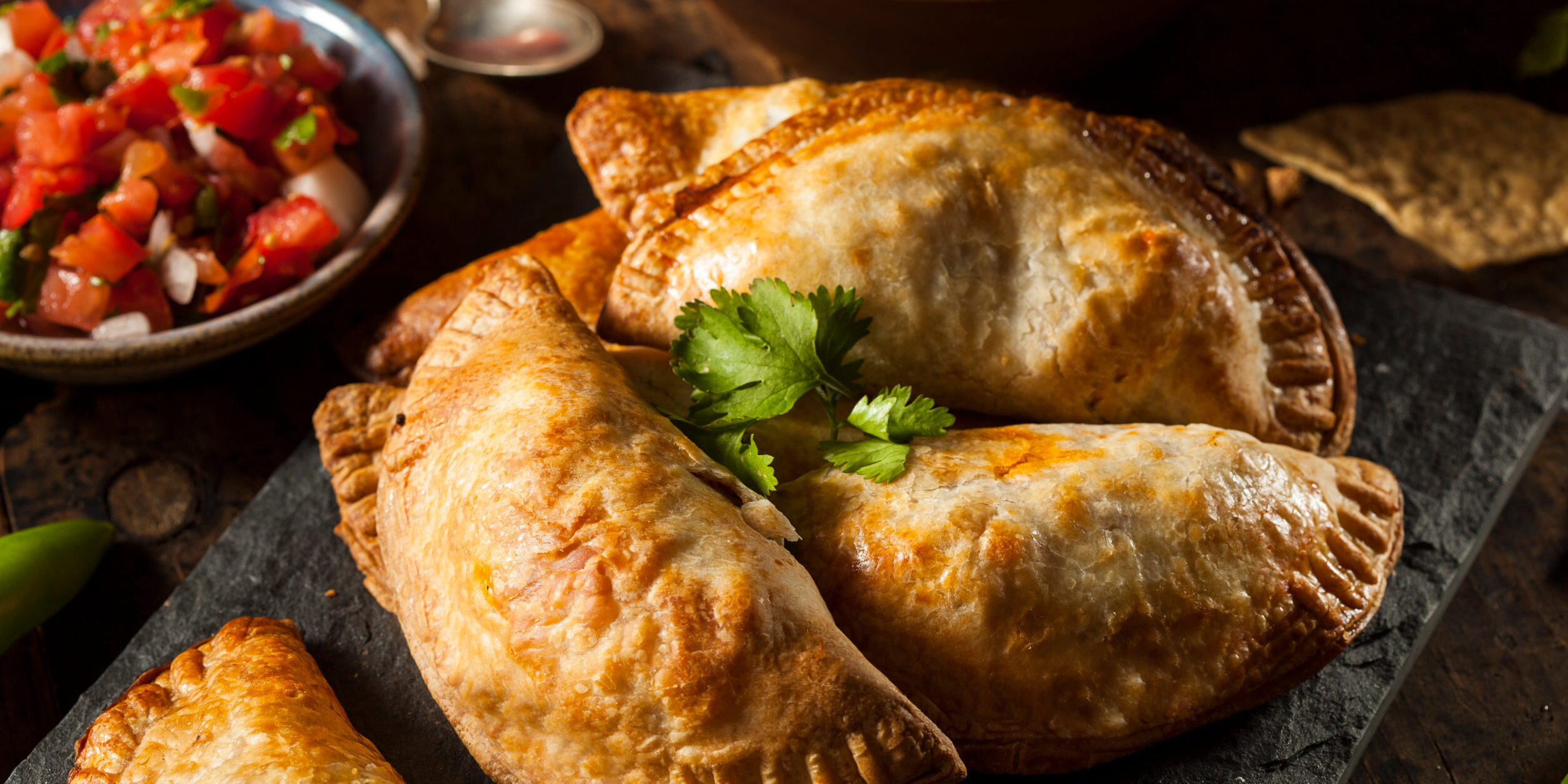 Homemade Stuffed Chicken Empanadas wrapped food recipes