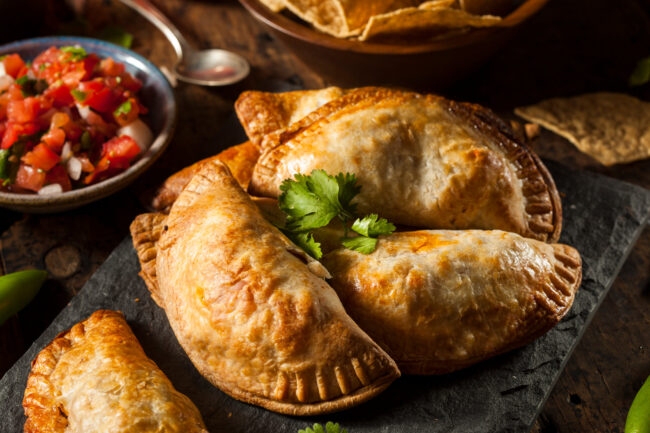 Homemade Stuffed Chicken Empanadas wrapped food recipes