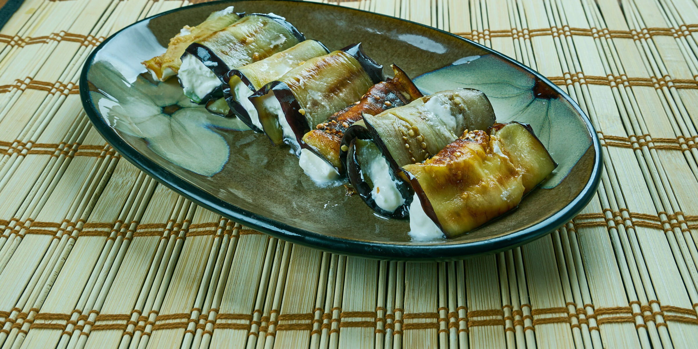 Grilled Eggplant Roll-Ups