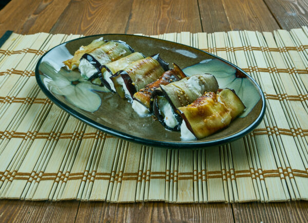 Grilled Eggplant Roll-Ups