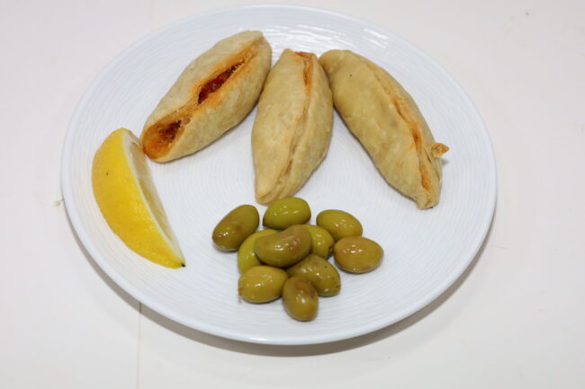 Pepper and Olive dumplings (pies) 3 2022