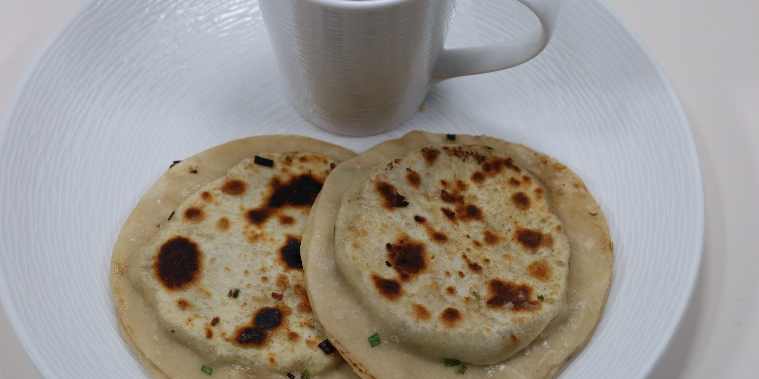 Chive pancakes using pasta maker 4 18 2022