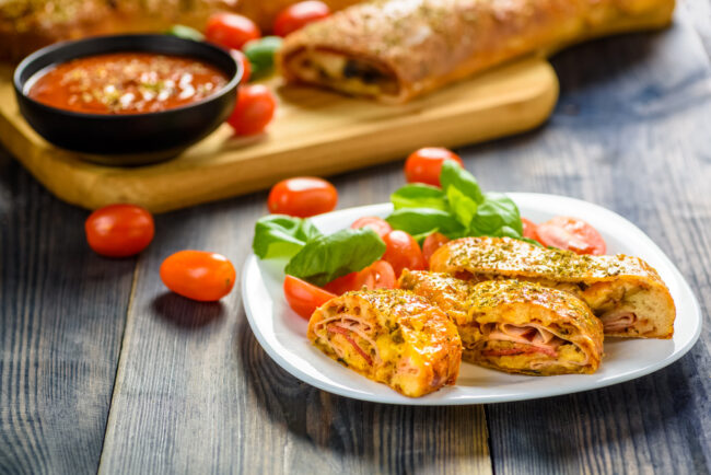 Pizza stromboli – an Italian delicacy from the USA